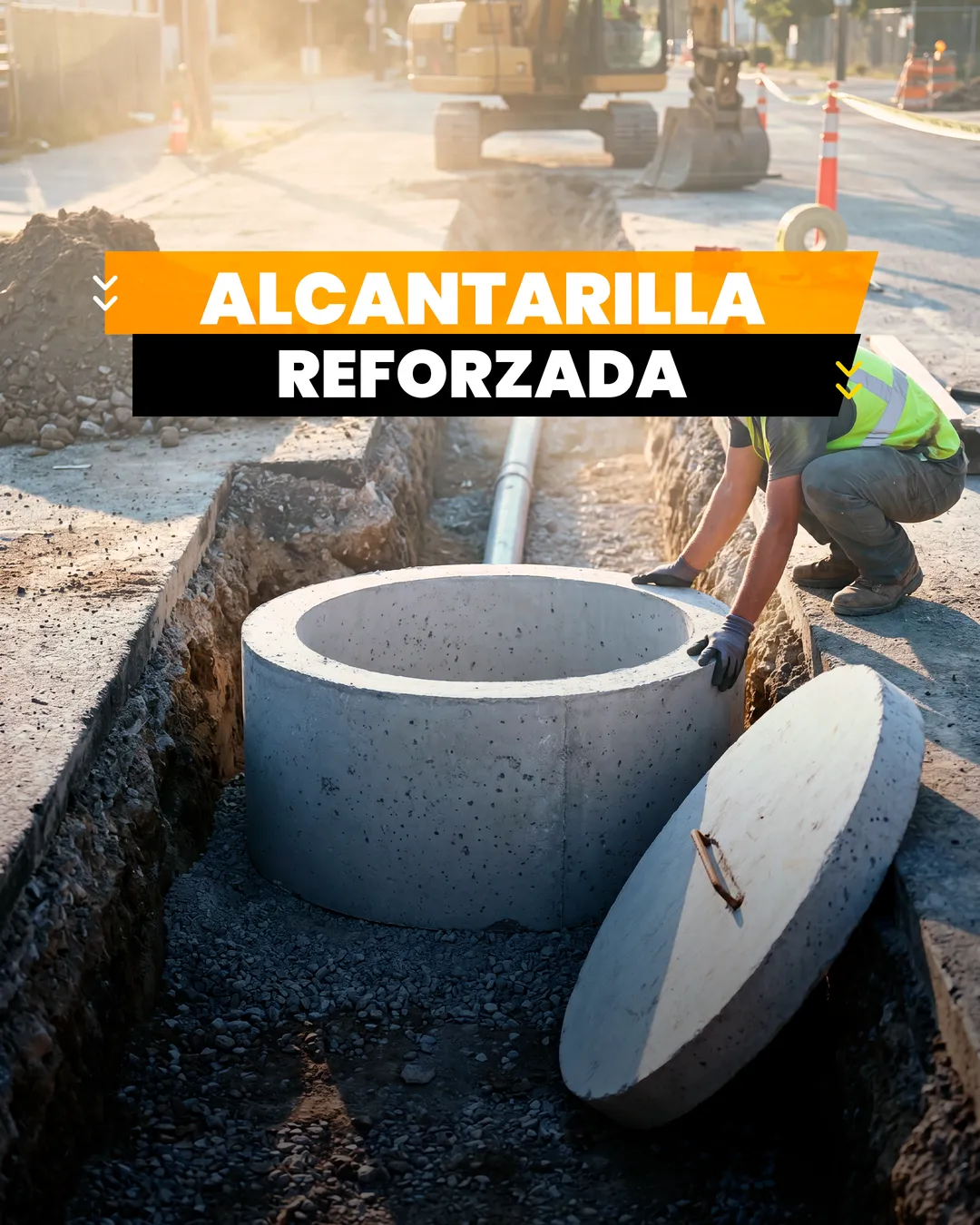 Alcantarilla reforzada