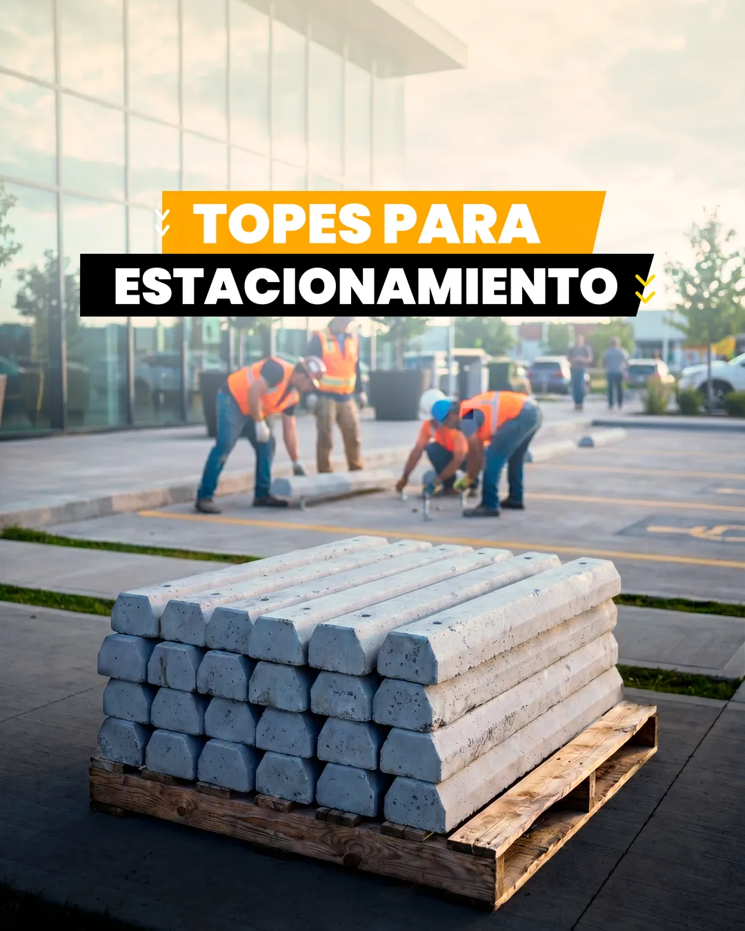 Topes para estacionamiento